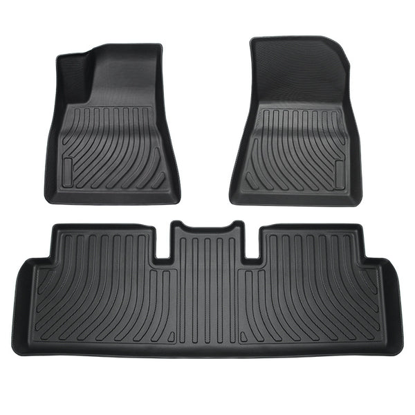 Tesla Series Rubber Car Floor Mats - Enhance Your Tesla Driving Experience