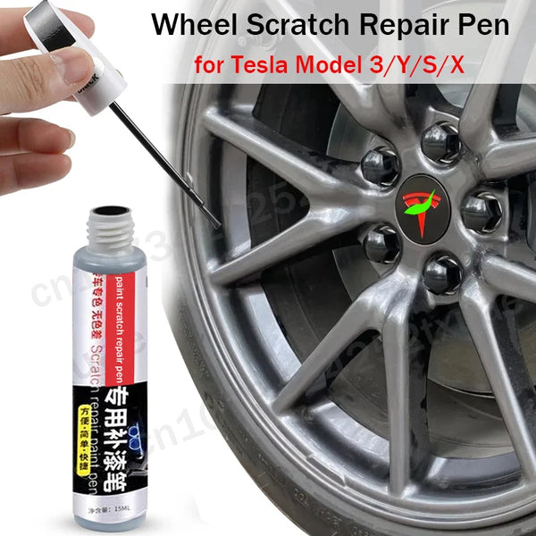 Matte Black Rim Touch-Up Paint Pen for Tesla Wheels