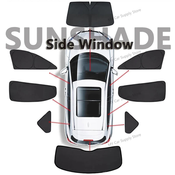 Model 3 & Model Y Sunshade Kit: Ultimate Sun Protection Kit